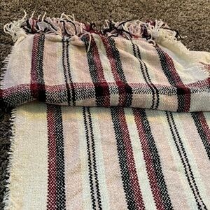 Style and Co - Macys! Striped Fringe Blanket Scarf. New with tags. Great gift.
